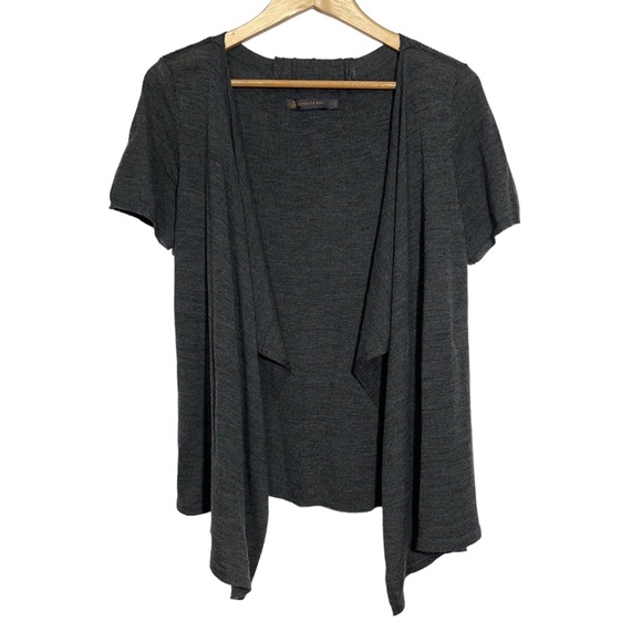 Outback Red Wool Blend Waterfall Cardigan Sweater Short Sleeve - Picture 1 of 5